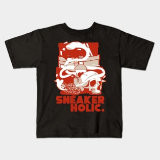 Sneaker Holic Red Panda Retro Sneaker Kids T-Shirt